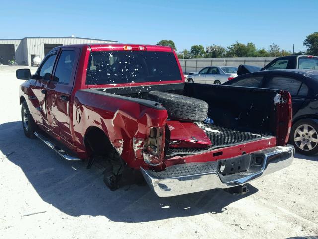 1D7RB1CP0AS127083 - 2010 DODGE RAM 1500 RED photo 3