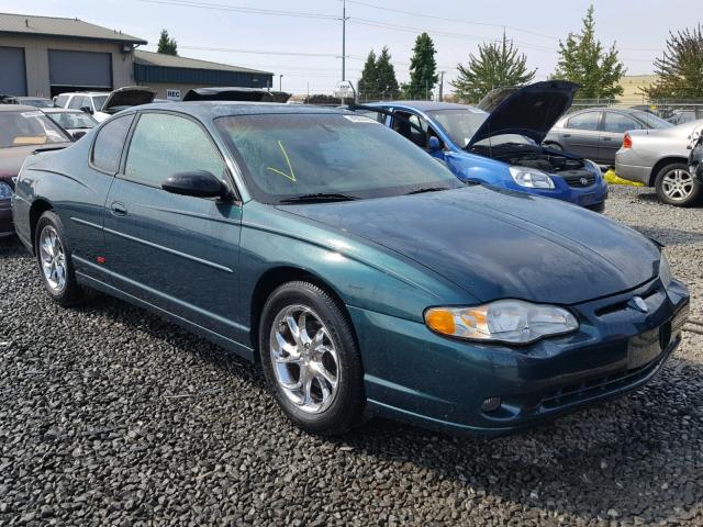 2G1WX12K0Y9225815 - 2000 CHEVROLET MONTE CARL მწვანე ფოტო 1