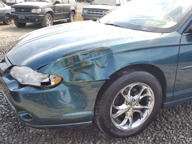 2G1WX12K0Y9225815 - 2000 CHEVROLET MONTE CARL მწვანე ფოტო 9