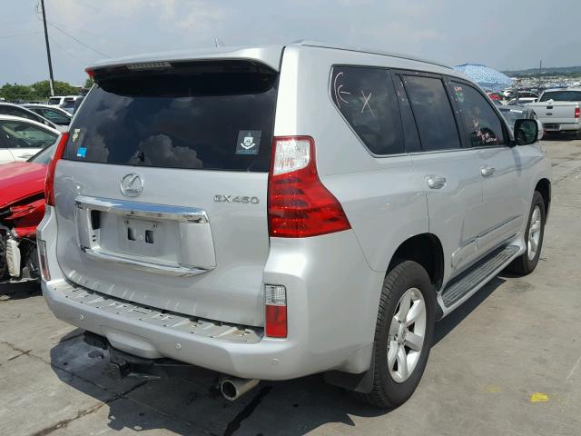 JTJJM7FX3B5024141 - 2011 LEXUS GX PREMIUM SILVER photo 4