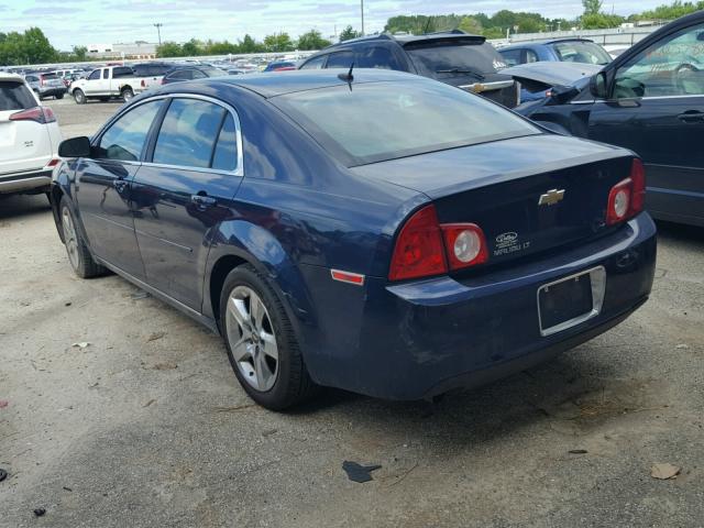 1G1ZC5EB2AF146929 - 2010 CHEVROLET MALIBU 1LT BLUE photo 3