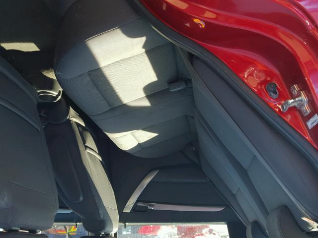 KL1TD56E59B663526 - 2009 CHEVROLET AVEO LS RED photo 6