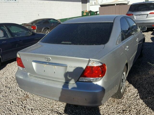 4T1BE32K45U085611 - 2005 TOYOTA CAMRY LE SILVER photo 4