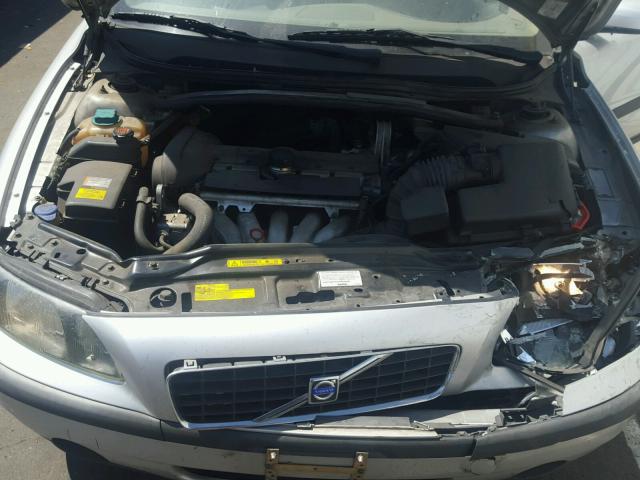 YV1RS64AX42322088 - 2004 VOLVO S60 SILVER photo 7