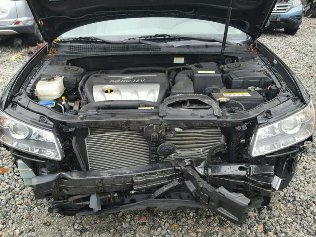 5NPET46C68H310352 - 2008 HYUNDAI SONATA GLS BLACK photo 7