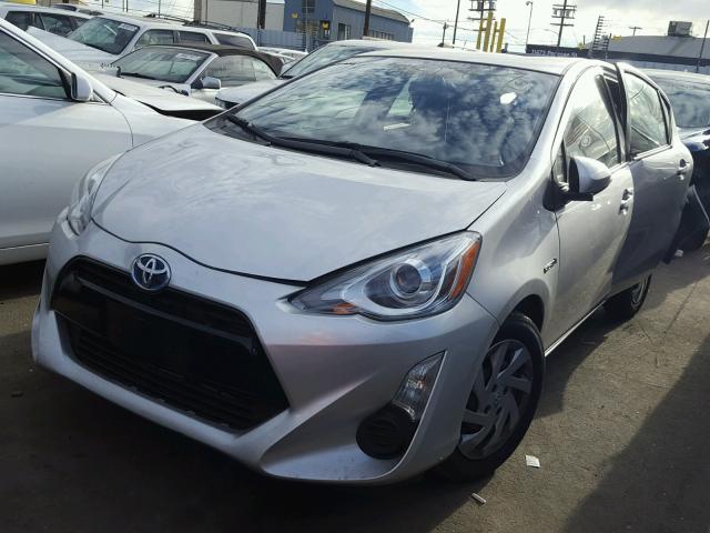 JTDKDTB35F1113533 - 2015 TOYOTA PRIUS C SILVER photo 2