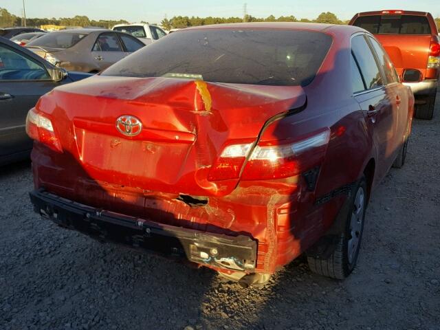 4T1BE46K99U303645 - 2009 TOYOTA CAMRY BASE RED photo 4