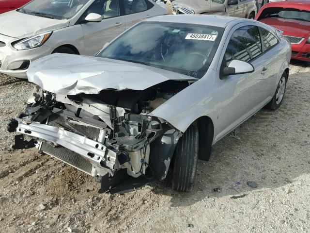 1G1AL15F777201029 - 2007 CHEVROLET COBALT LT SILVER photo 2