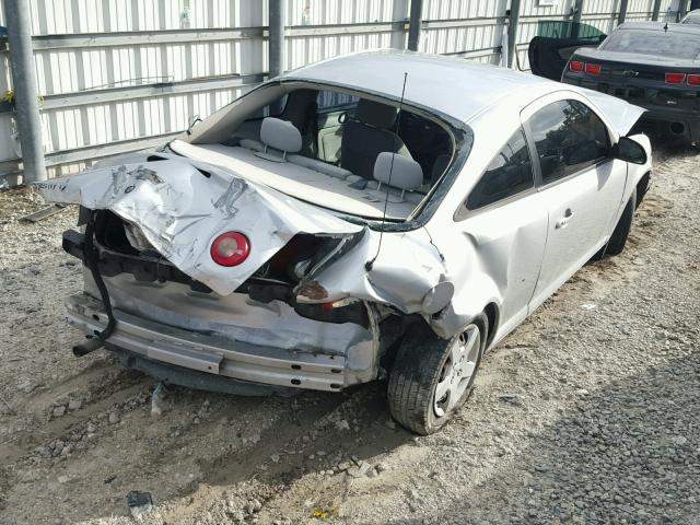 1G1AL15F777201029 - 2007 CHEVROLET COBALT LT SILVER photo 4