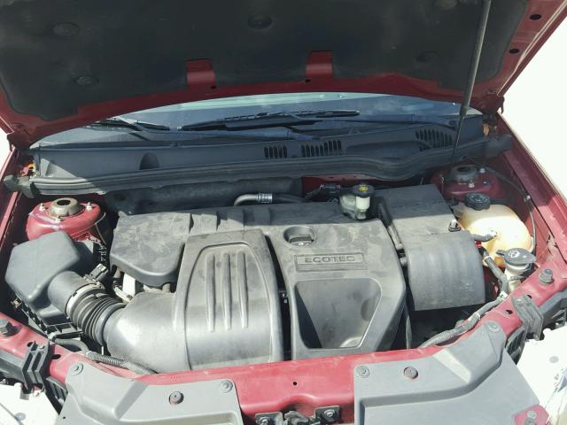 1G1AL18F887323038 - 2008 CHEVROLET COBALT LT RED photo 7