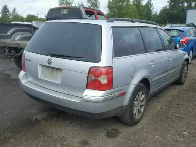 WVWVD63B54E223704 - 2004 VOLKSWAGEN PASSAT GLS SILVER photo 4