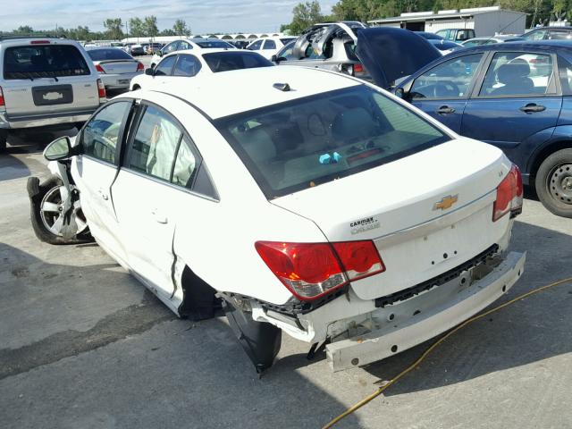 1G1PF5SC1C7376485 - 2012 CHEVROLET CRUZE LT WHITE photo 3