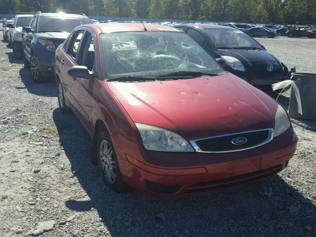 1FAFP34N65W131053 - 2005 FORD FOCUS ZX4 RED photo 1