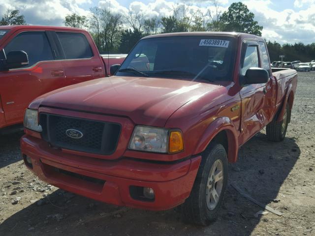 1FTYR44U95PA28598 - 2005 FORD RANGER SUP RED photo 2