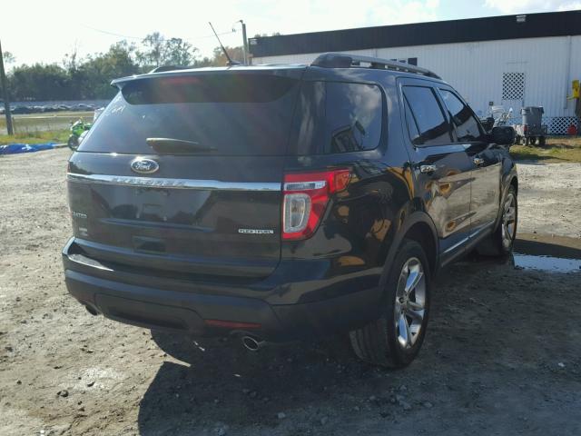 1FM5K7F87DGB58995 - 2013 FORD EXPLORER L BLACK photo 4