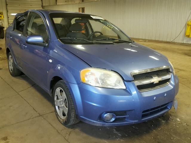 KL1TG55618B256786 - 2008 CHEVROLET AVEO LT BLUE photo 1