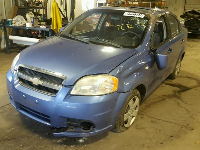 KL1TG55618B256786 - 2008 CHEVROLET AVEO LT BLUE photo 2