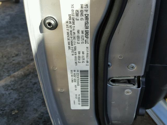 2C3CCAET9CH264836 - 2012 CHRYSLER 300C SILVER photo 10