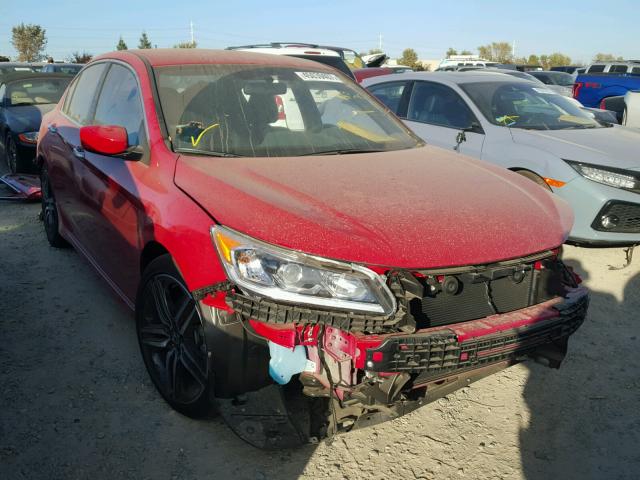 1HGCR2F11HA245234 - 2017 HONDA ACCORD SPO RED photo 1