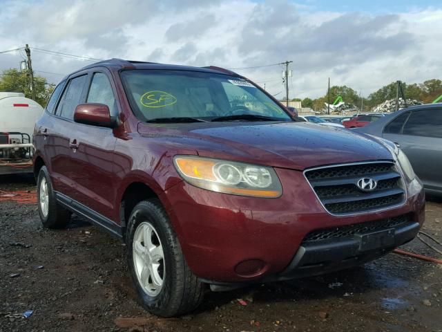 5NMSG73D37H077175 - 2007 HYUNDAI SANTA FE MAROON photo 1