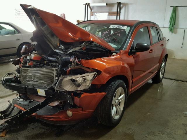 1B3CB3HA7AD542634 - 2010 DODGE CALIBER MA ORANGE photo 2