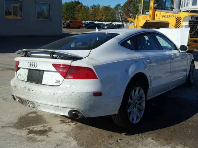 WAUWMAFC9EN108663 - 2014 AUDI A7 PREMIUM WHITE photo 4