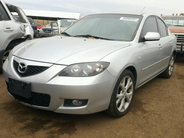 JM1BK32F281153121 - 2008 MAZDA 3 I GRAY photo 2