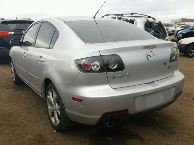 JM1BK32F281153121 - 2008 MAZDA 3 I GRAY photo 3