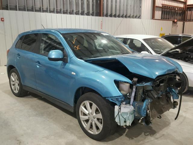 4A4AP3AU5EE002607 - 2014 MITSUBISHI OUTLANDER BLUE photo 1