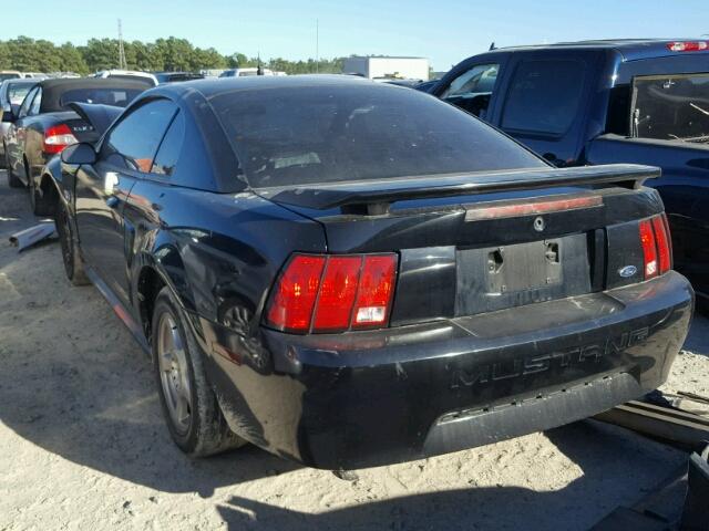 1FAFP40644F162062 - 2004 FORD MUSTANG BLACK photo 3