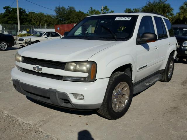 1GNDT13S642170683 - 2004 CHEVROLET TRAILBLAZE WHITE photo 2