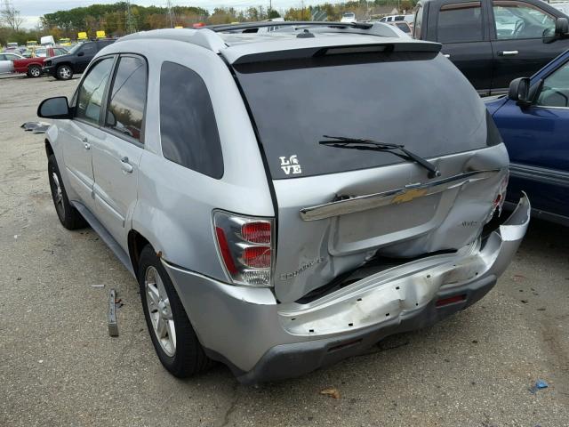 2CNDL73F756068789 - 2005 CHEVROLET EQUINOX LT SILVER photo 3