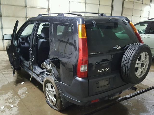 SHSRD78823U151063 - 2003 HONDA CR-V EX შავი ფოტო 3