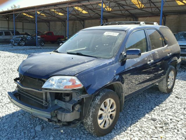 2HNYD18833H528844 - 2003 ACURA MDX TOURIN BLUE photo 2