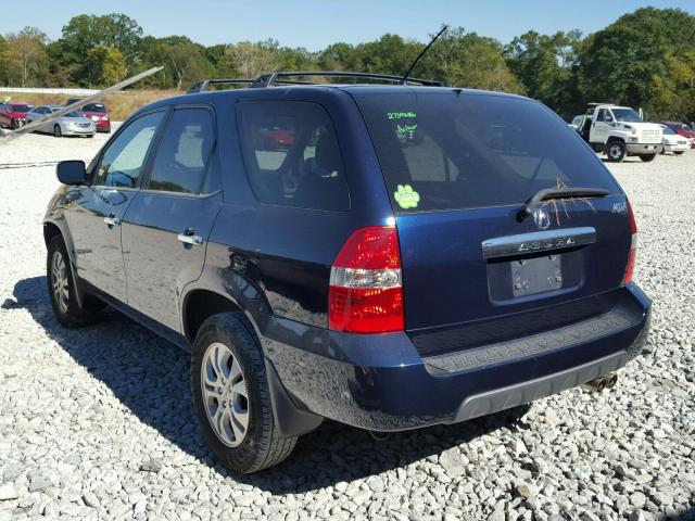 2HNYD18833H528844 - 2003 ACURA MDX TOURIN BLUE photo 3