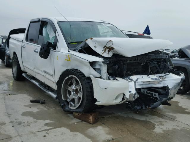 1N6BA0ED6EN515450 - 2014 NISSAN TITAN S WHITE photo 1