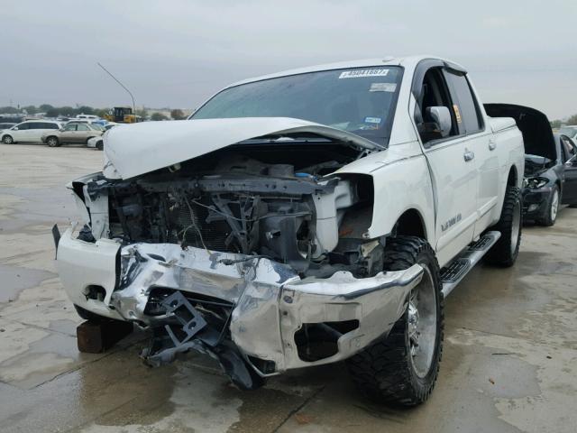 1N6BA0ED6EN515450 - 2014 NISSAN TITAN S WHITE photo 2