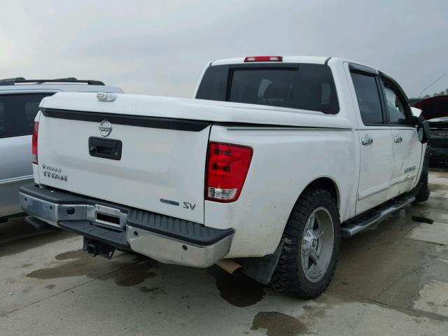 1N6BA0ED6EN515450 - 2014 NISSAN TITAN S WHITE photo 4