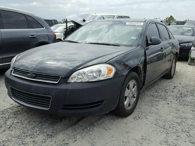 2G1WT58K069141288 - 2006 CHEVROLET IMPALA LT BLACK photo 2