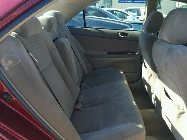 4T1BE32K76U123494 - 2006 TOYOTA CAMRY LE ბურგუნდია ფოტო 6