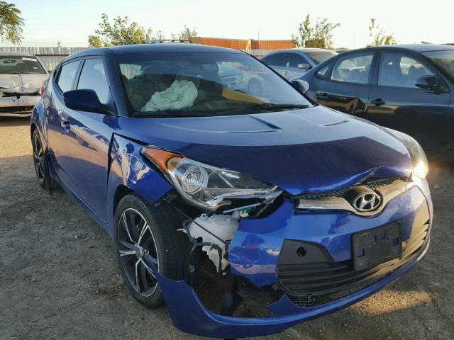 KMHTC6AD2CU063781 - 2012 HYUNDAI VELOSTER B BLUE photo 1