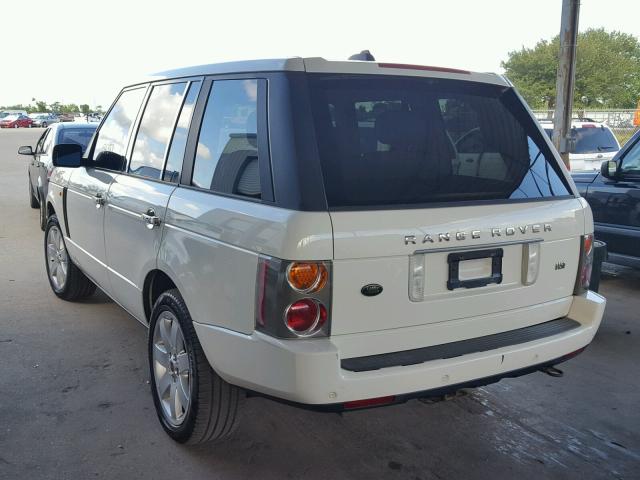 SALME11425A193112 - 2005 LAND ROVER RANGE ROVE WHITE photo 3