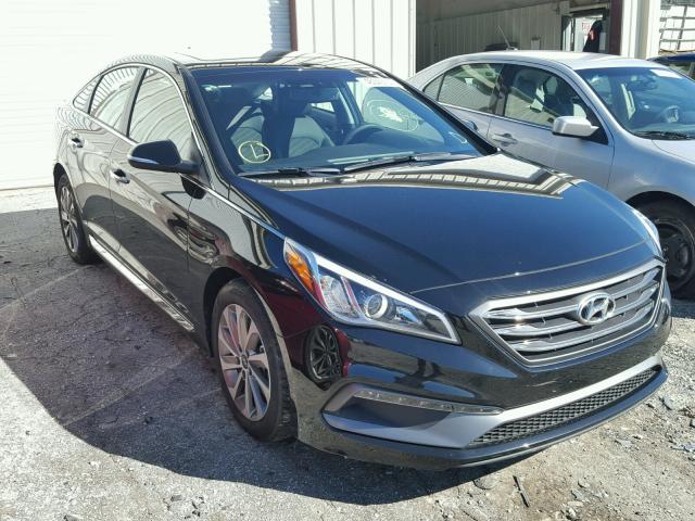 5NPE34AF5HH458526 - 2017 HYUNDAI SONATA BLACK photo 1