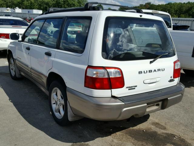 JF1SF65502H741192 - 2002 SUBARU FORESTER S 白色 照片 3