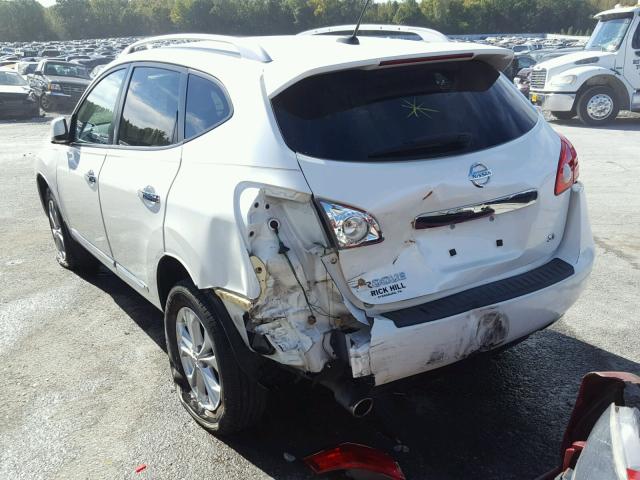 JN8AS5MT4BW152917 - 2011 NISSAN ROGUE S WHITE photo 3