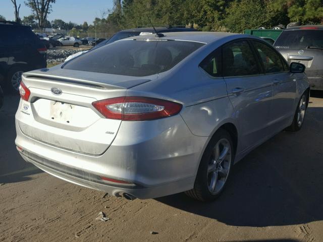 3FA6P0H73GR296722 - 2016 FORD FUSION SE SILVER photo 4