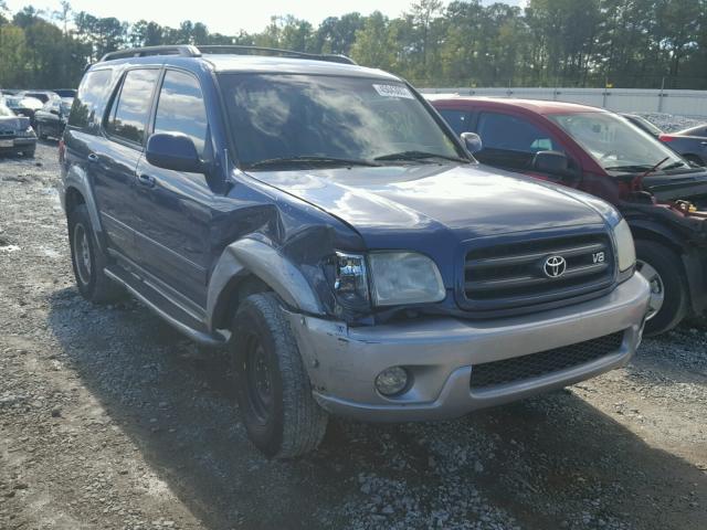 5TDBT44AX3S203599 - 2003 TOYOTA SEQUOIA SR BLUE photo 9