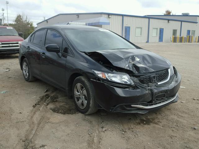 19XFB2F5XFE285194 - 2015 HONDA CIVIC LX BLACK photo 1