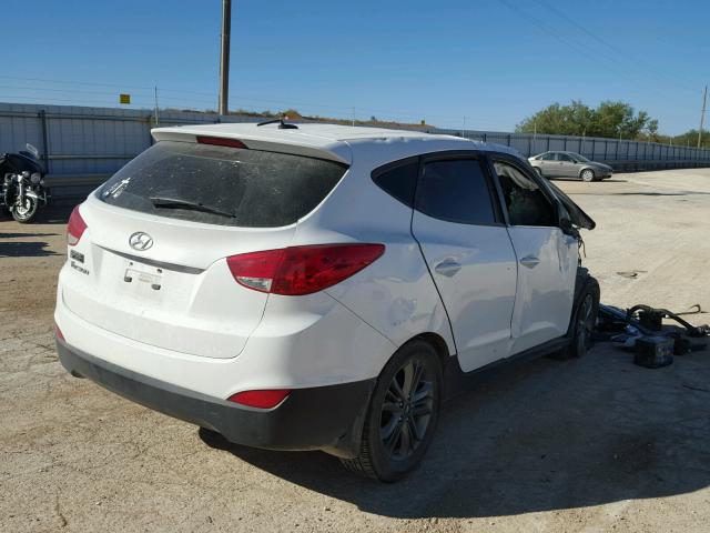 KM8JT3AF9EU817835 - 2014 HYUNDAI TUCSON GLS WHITE photo 4