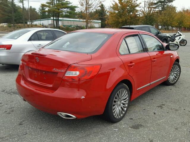 JS2RE9A5XA6100747 - 2010 SUZUKI KIZASHI GT RED photo 4